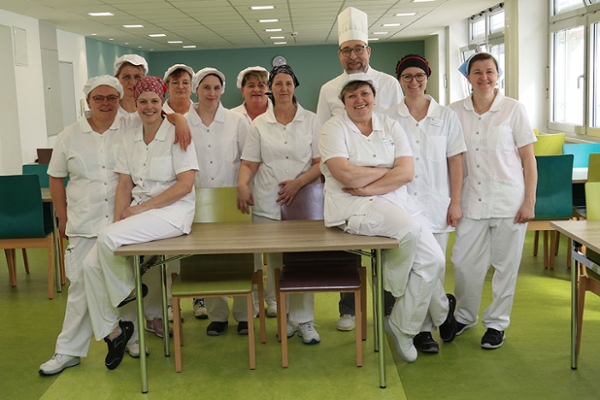 Gruppenfoto des Küchenteams Gruppenfoto des Küchenteams