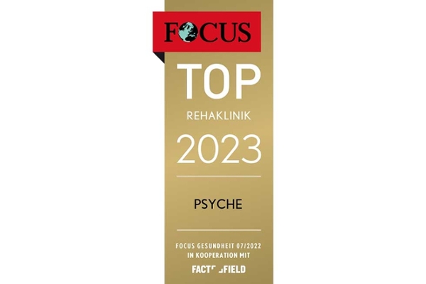 Das Focus-Siegel aus Deutschlands größtem Reha-Klinik-Vergleich für die Indikation Psyche